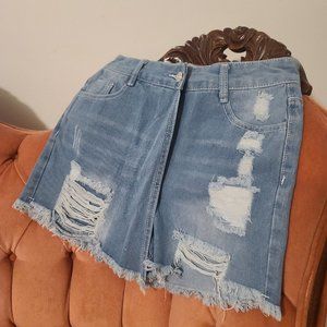 NXH brand jean skort